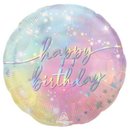 Anagram Luminous Happy Birthday 18" Foil Balloon