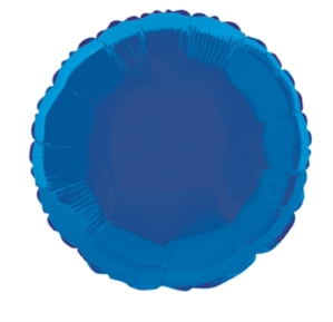 Unique Foil Balloon Royal Blue Round 18