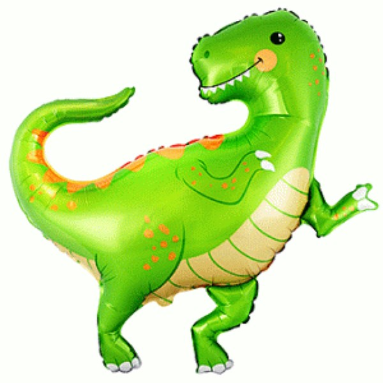 Green Baby Dino 33" Jumbo Foil Balloon
