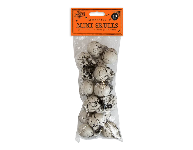 Gem Imports 18 Pack Decoration Mini Skulls