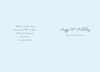 Regal 6 Pack Cards 9x6 Birthday Dad Age 70