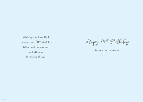 Regal 6 Pack Cards 9x6 Birthday Dad Age 70