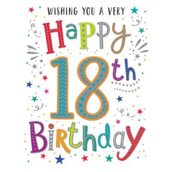 Regal 6 Pack Cards C50 Everyday Birthday Age 18