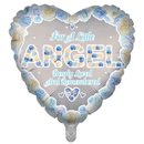 Blue Angel Memorial 18" Heart Foil Balloon