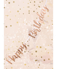 Alandra Letter Bunting Happy Birthday Rose Gold