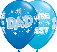 Anagram The Best Dad 11" Latex Balloons 25pk