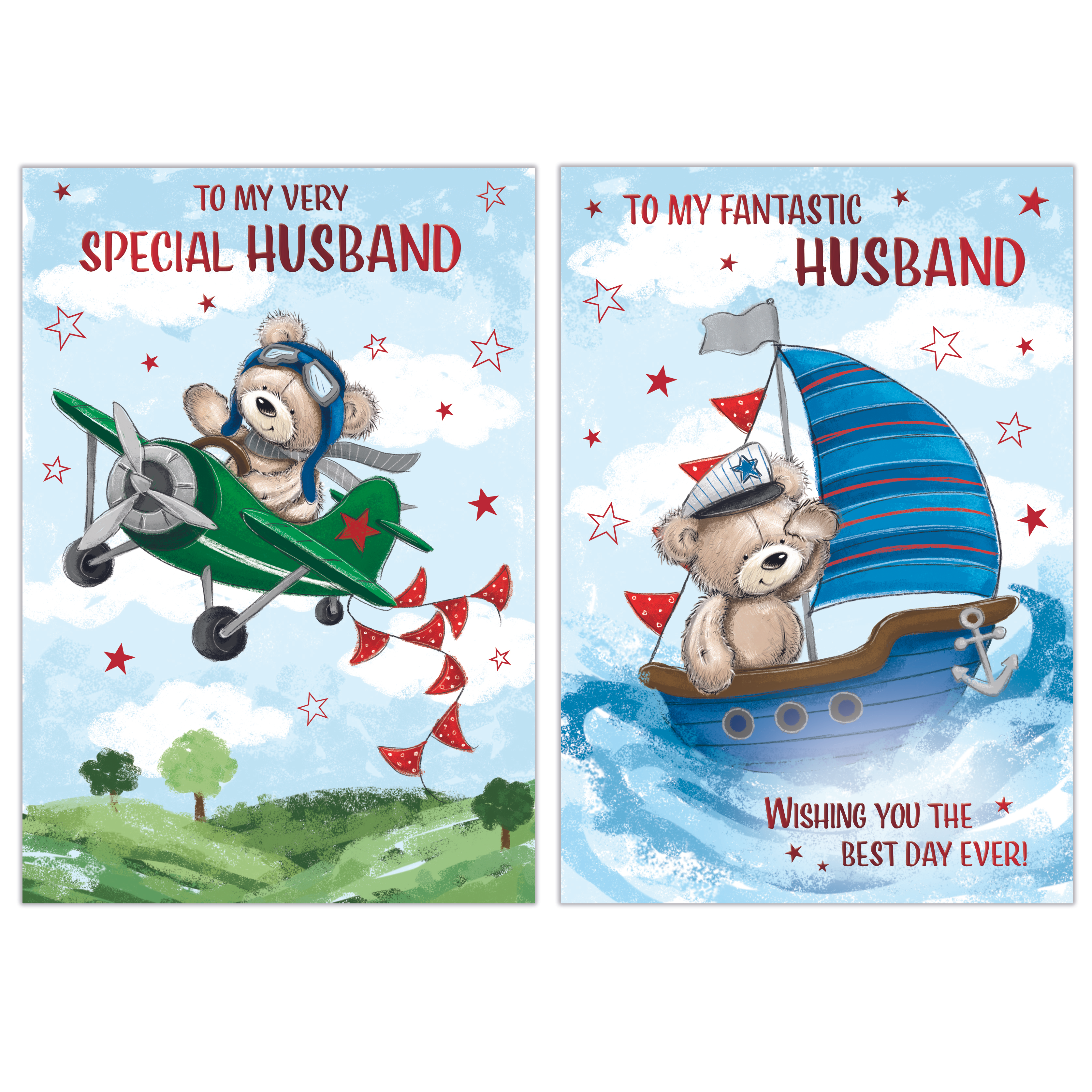 Poppyhill 12 Pack Cards C50 Birthday Husband