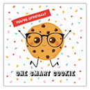 Hip To Be Square back-to-school congratulations cards with modern design, featuring six colorful cards in a 6-pack set.
