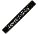 Unique Banner Black Glitz Age 50 9ft