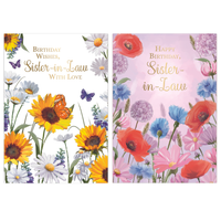 Poppyhill C50 Birthday Sister-In-Law 12pk
