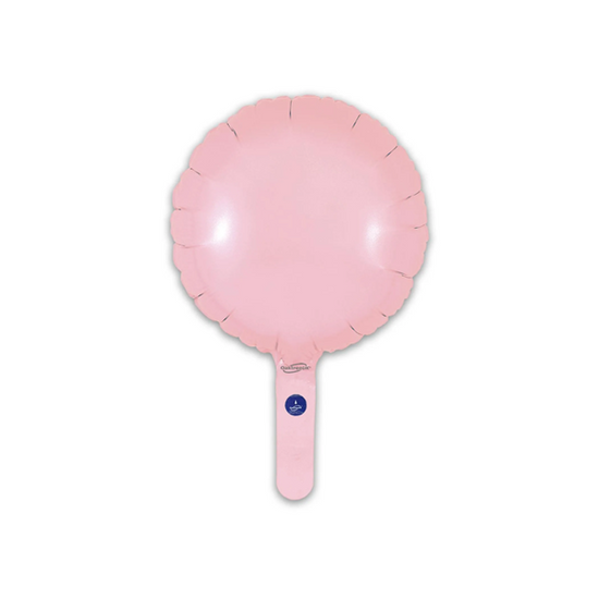 Oaktree Matt Pink Round 9"Foil Balloon (Loose)
