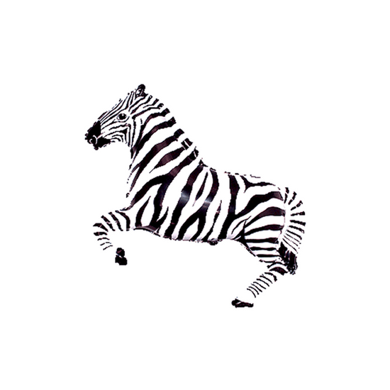 Zebra 14" Mini Shape Foil Balloon