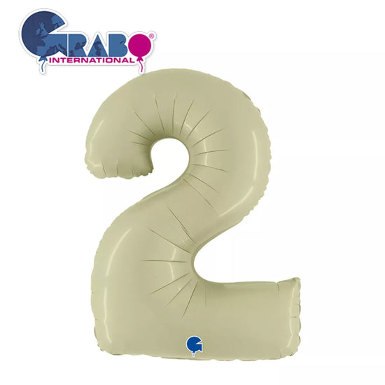 Grabo Foil Balloon Olive Green 40" Number 2