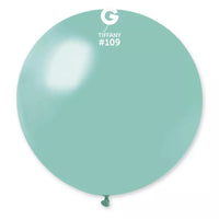 Gemar Latex Balloon Tiffany 30-inch, decorative latex balloon for celebrations, bright Tiffany blue color, perfect for event decor