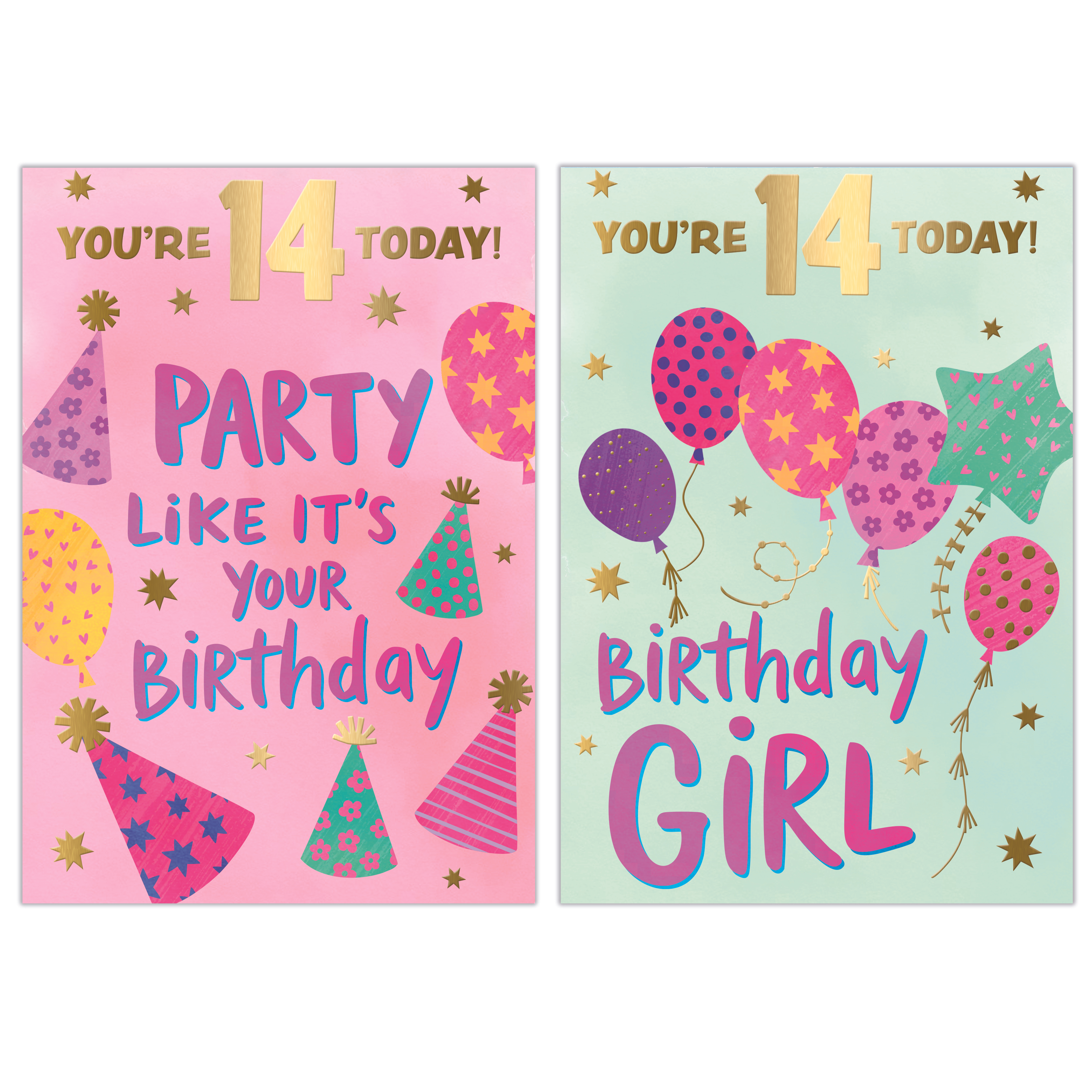 Poppyhill 12 Pack Cards C50 Birthday Age 14