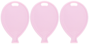 Oaktree 50 Pack Balloon Shaped Weight Pastel Pink