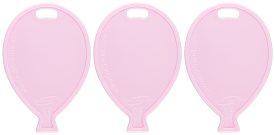 Oaktree 50 Pack Balloon Shaped Weight Pastel Pink