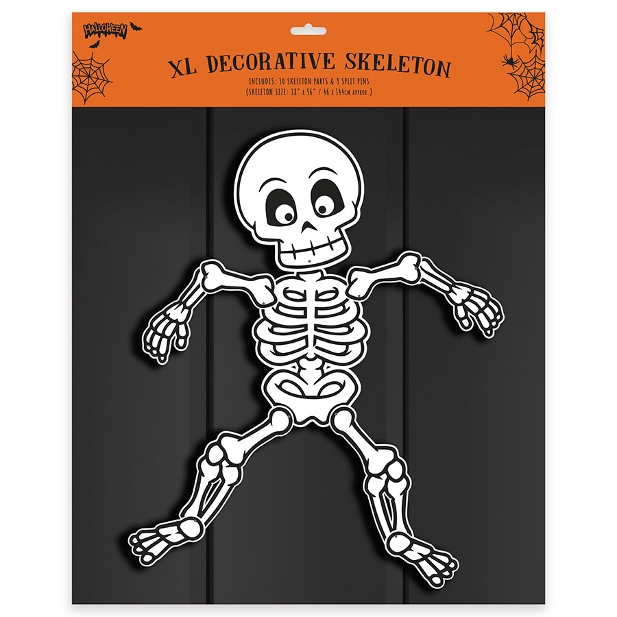 Eurowrap Decoration Halloween Skeleton 114x35cm