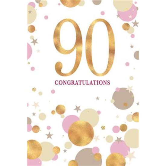 Simon Elvin C50 Birthday Age 90 6pk