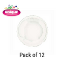 Unique 12 Pack Foil Balloon White Round 18