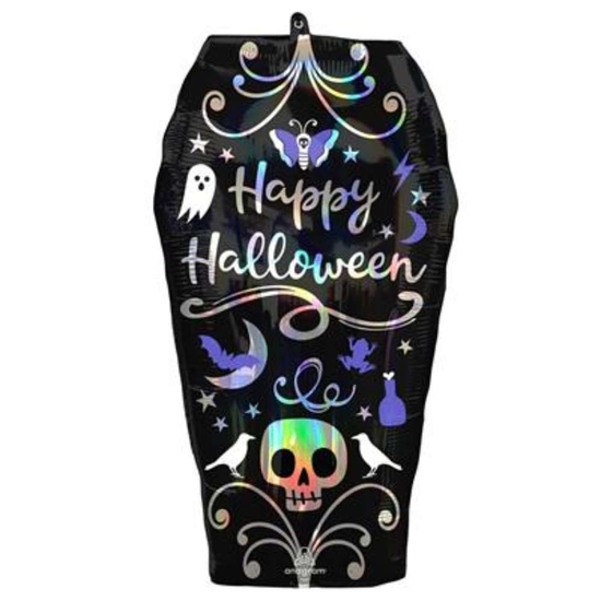 Anagram Iridescent Coffin 27" Foil Balloon