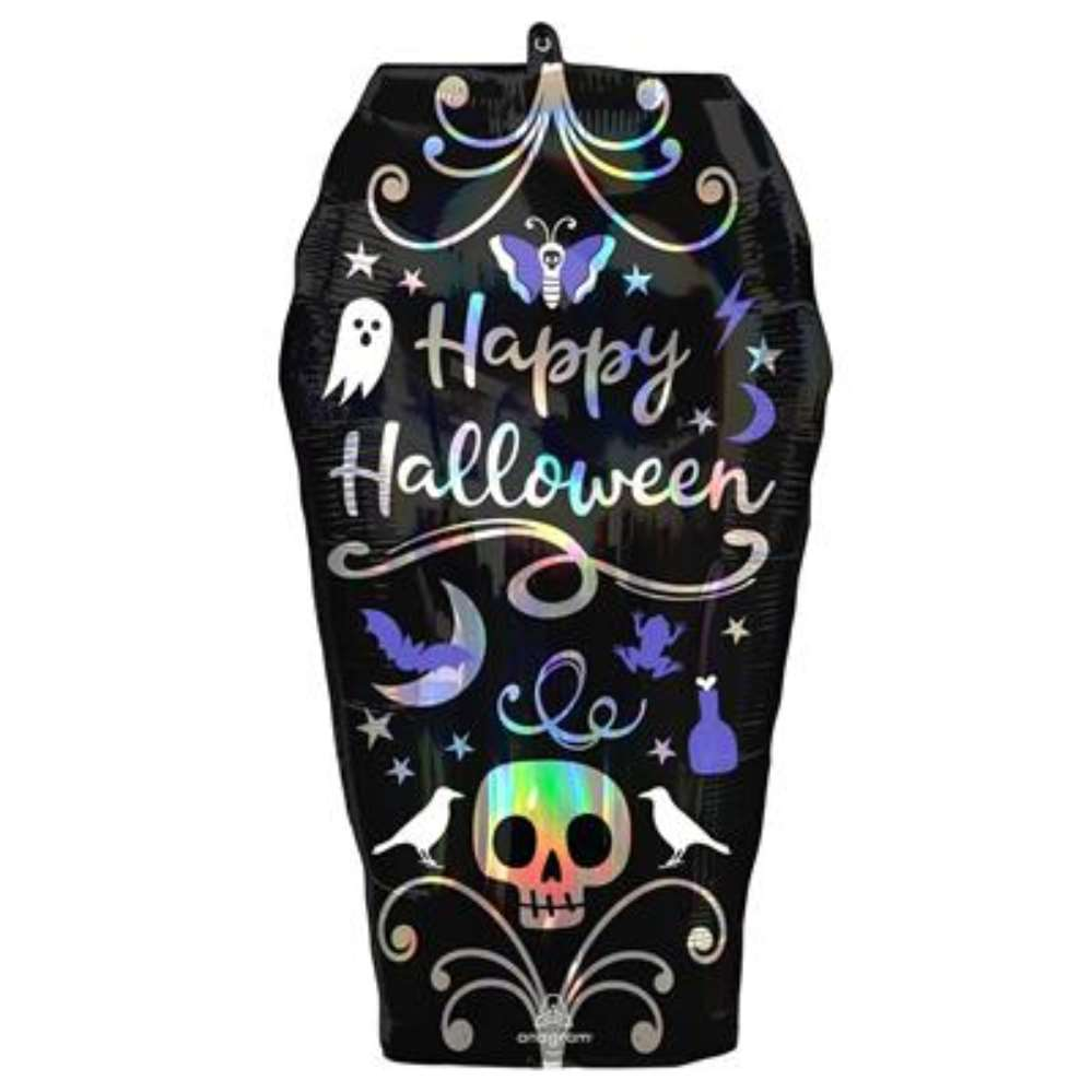 Anagram Iridescent Coffin 27" Foil Balloon