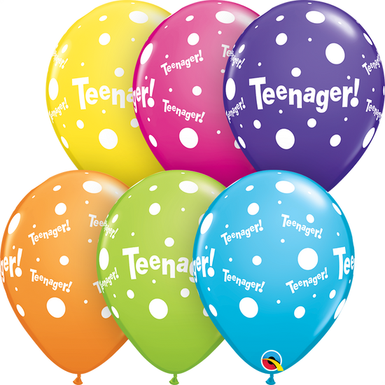 Qualatex Teenager 11" Latex Balloons 25pk