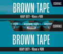 Essentials Tape Buff Heavy Duty Brown 48mm x 40m