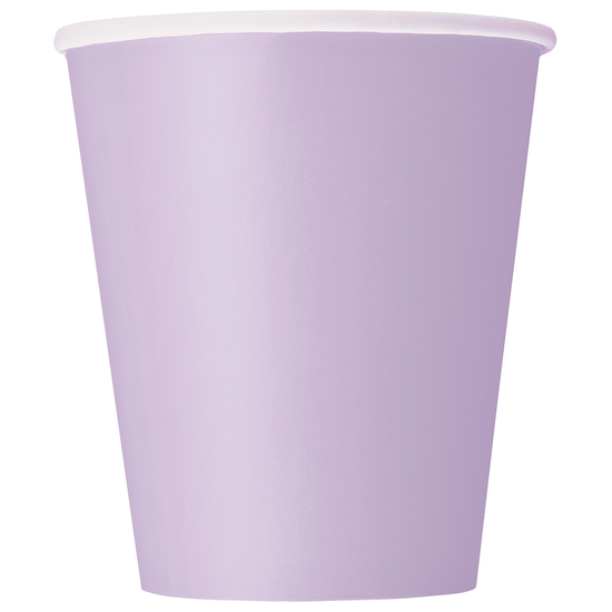 Unique 14 Pack Cups Lavender 9oz
