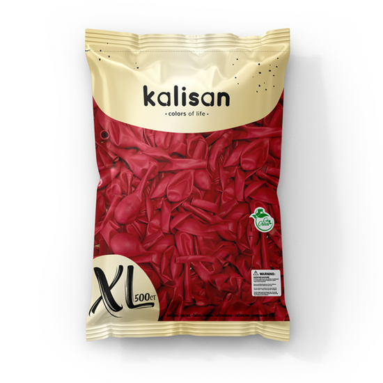 Kalisan Standard 12" Red Latex Balloons 500pk
