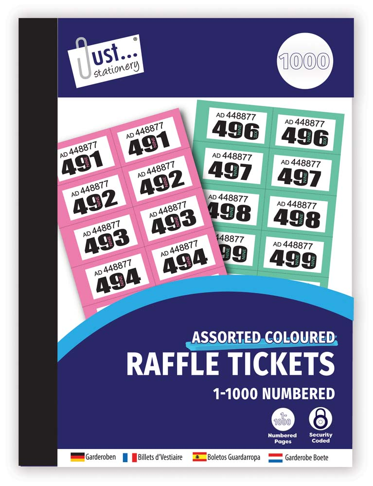 Cloakroom Tickets 1-1000