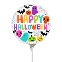 Colourful & Creepy 9" Halloween Mini Foil Balloon