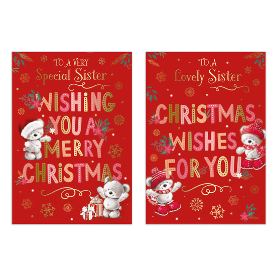Poppyhill 12 Pack Cards C50 Christmas Sister