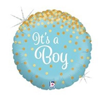 Grabo It's A Boy Confetti 18" Foil Balloon