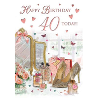 Regal 6 Pack Cards C75 Everyday Birthday Age 40