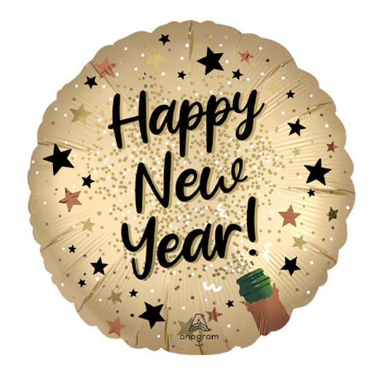 Anagram Foil Balloon New Year Satin Sparkle 18"