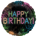 Anagram Glow Crazy Birthday 18" Foil Balloon