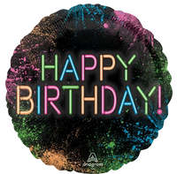 Anagram Glow Crazy Birthday 18" Foil Balloon