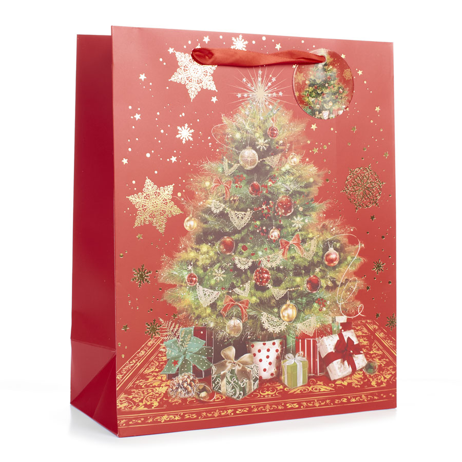 Tulip 6 Pack Gift Bags Christmas Tree Extra Large