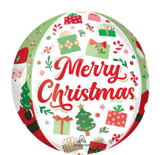 Anagram Foil Balloon Orbz Jolly Old Santa 16