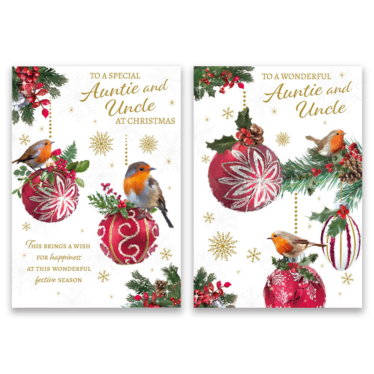 Poppyhill C50 Christmas Auntie & Uncle 12pk