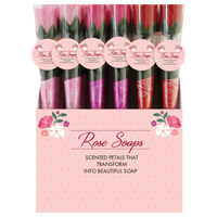 Soap Roses In Acetate Tube 24pk