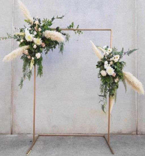 Rectangular Frame W/Stand White 200x160cm
