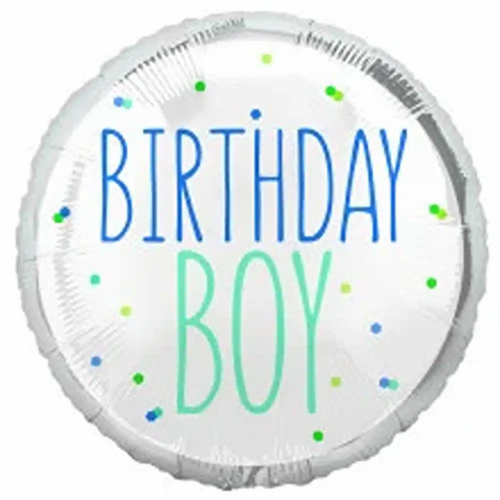Unique Foil Balloon Birthday Boy 18"