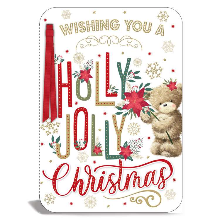 Prelude 6 Pack Cards C50 Christmas Bear With Text