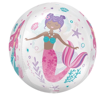Anagram Shimmering Mermaid 15" Orbz Foil Balloon