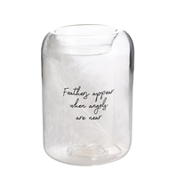 Tea Light Holder Feathers 98x68x66mm