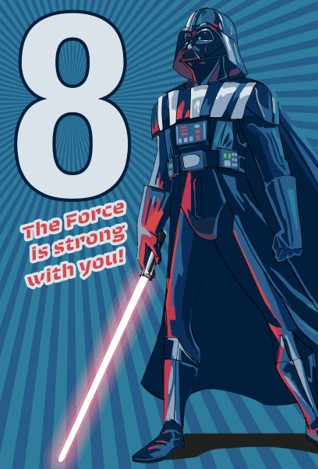 Hallmark 6 Pack Cards C32 Birthday Star Wars