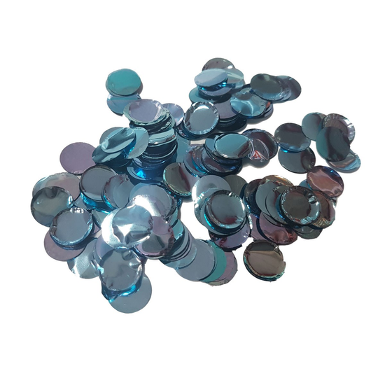 Metallic Light Blue 10mm Foil Confetti 30g