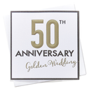 6pk C133SQ Invitations Golden Anniversary